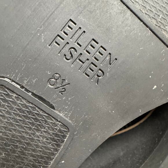 Eileen Fisher Womens London Recycled Stretch Knit Bootie Black Wedge Pull On 8.5 - Picture 5 of 8